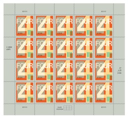 4¢ Numeral Sheet