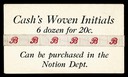 Cash's Woven Initials