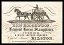 Robert Hodgkinson, Licensed Horse Slaughterer