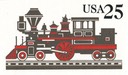 Locomotive Postal Card