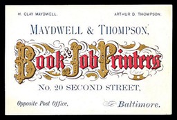 (H. Clay) Maydwell & (Arthur D.) Thompson