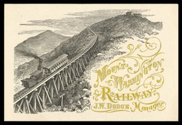 Mount Washington Cog Railway, J. W. Dodge, Manager
