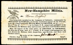 New-Hampshire Militia 1837