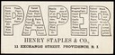 Henry Staples & Company