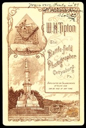 W. H. Tipton, "The Battlefield Photographer"