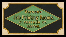 Watson's Job Printing Rooms
