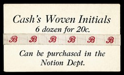 Cash's Woven Initials