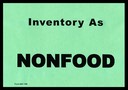 Inventory As Nonfood