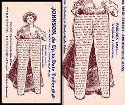 Johnson re: women, pants, etc.