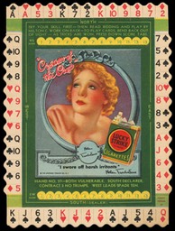 Lucky Strike Bridge Game Card, Hand #37